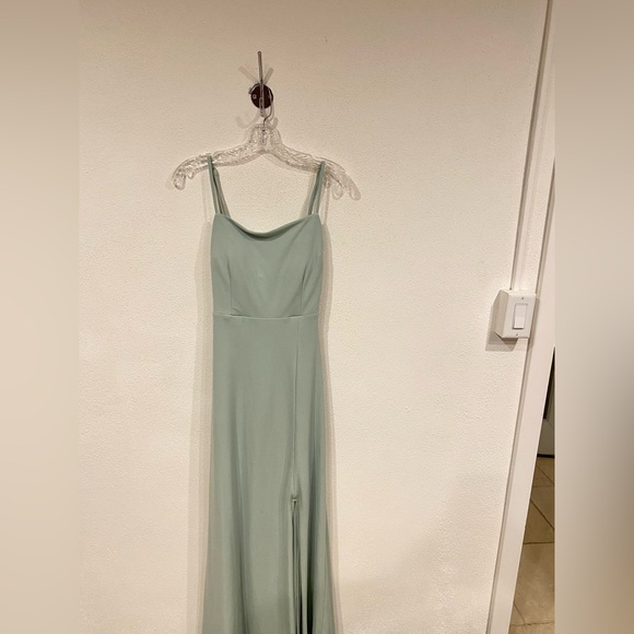 Birdy Grey Benny Tie Back Dress in Crepe Sage Size Small VGUC - Picture 2 of 7